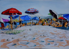 Greece – watercolour by Peter Gulian